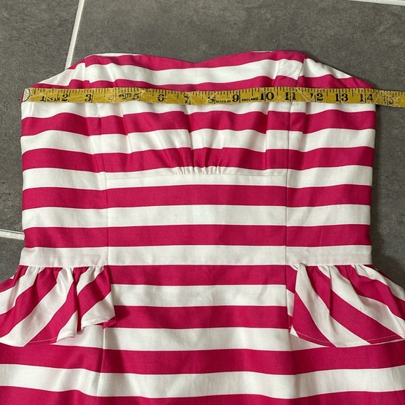 Lilly Pulitzer Azalea Swizzle Stripe Maybell Peplum Dress size 2 - Picture 6 of 12